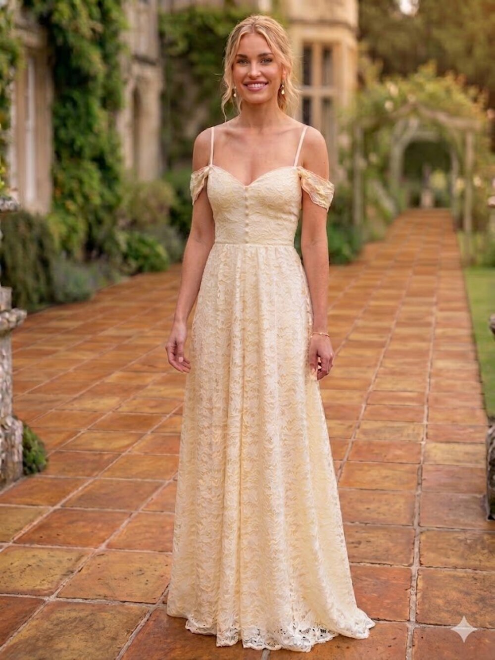 Reformation Negroni Ivory Lace Maxi Dress NWT